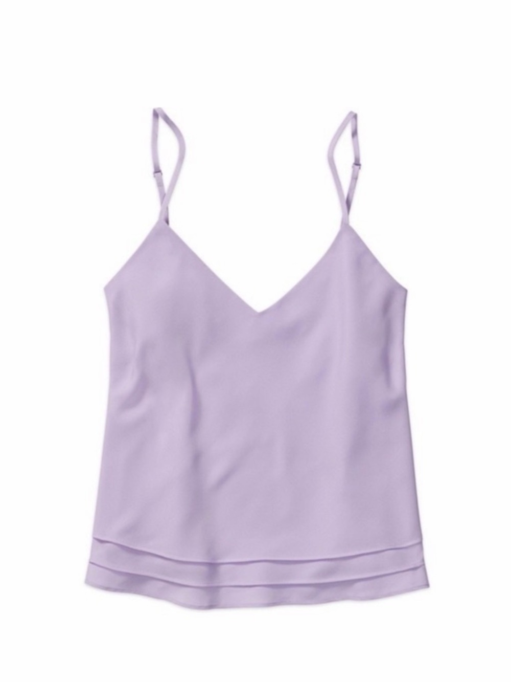 Sunday Best Lavender V-Neck Cami with Double-Hem - Picture 1 of 1